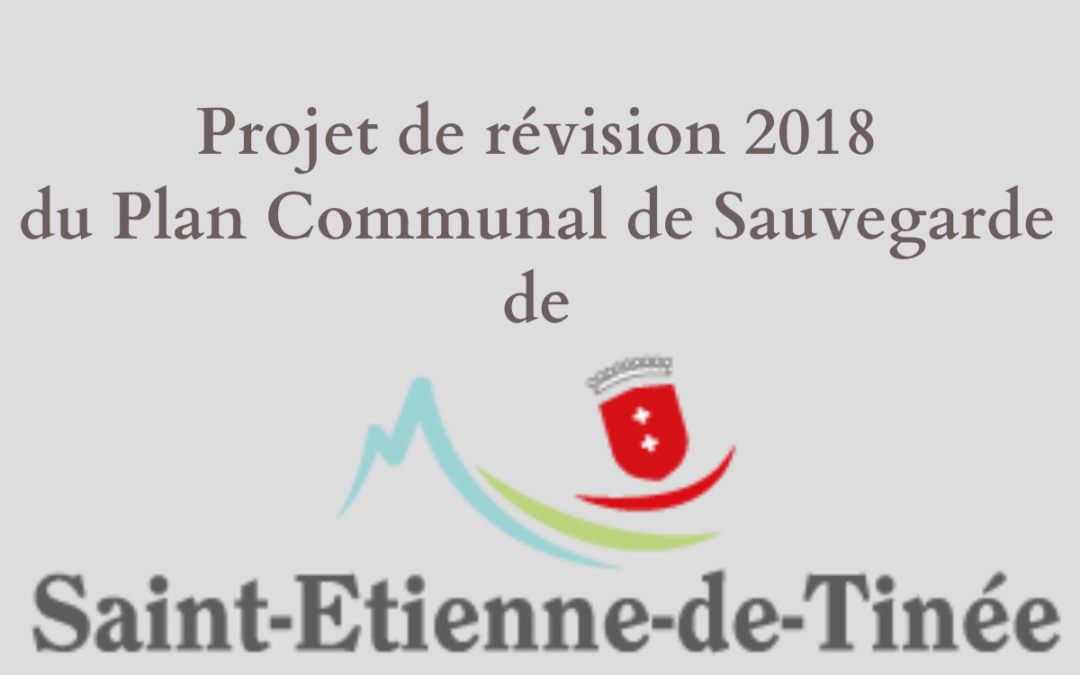 Projet révision PCS Saint Etienne de Tinée[L]
